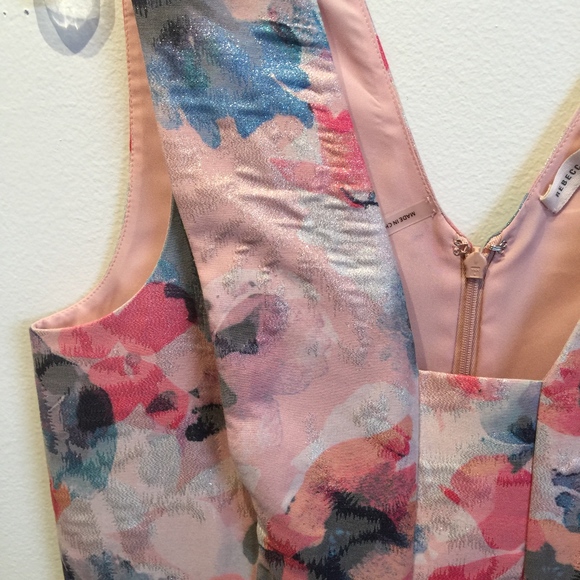 Rebecca Taylor Poppy print Brocade Fit and Flare - Picture 2 of 5